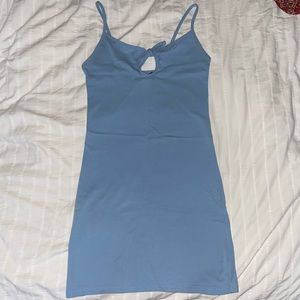 Baby blue mini dress